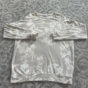 Athleta Cream Casual Athletic Creeneck